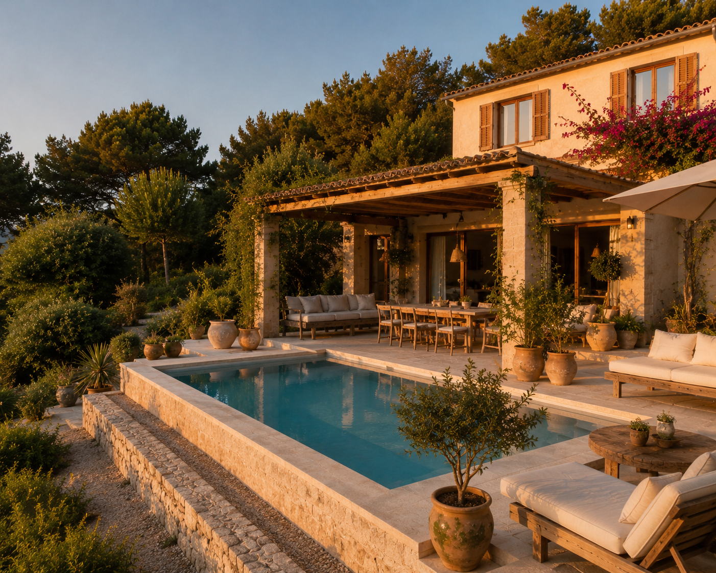 Privézwembad bij Casa Donosti